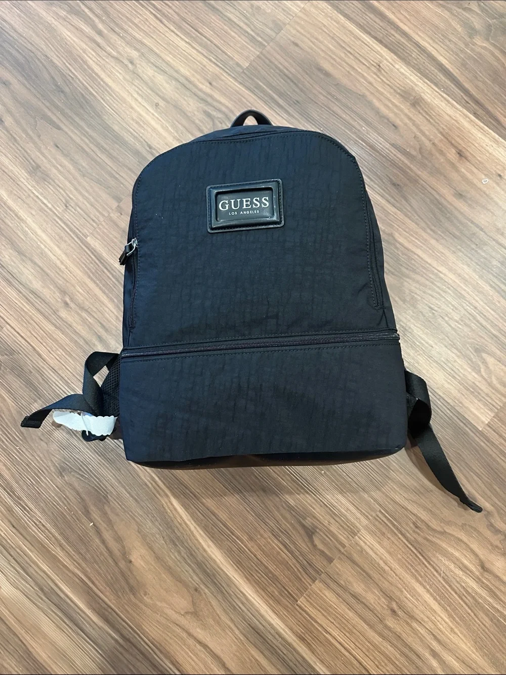 GUESS Black Everyday Men's Backpack with Logo Patch Backpack Guess Black Garnon